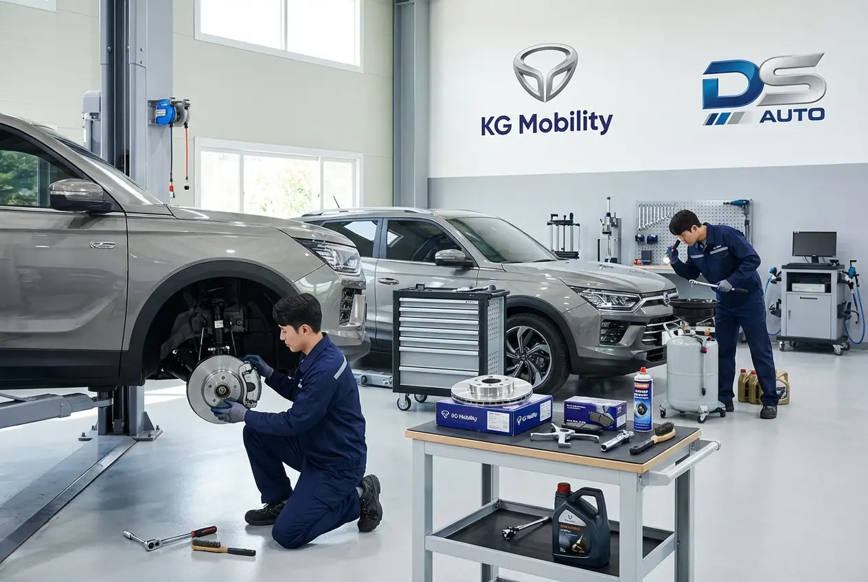 Процесс замены передних тормозных дисков Peugeot в автосервисе «DS Auto»
