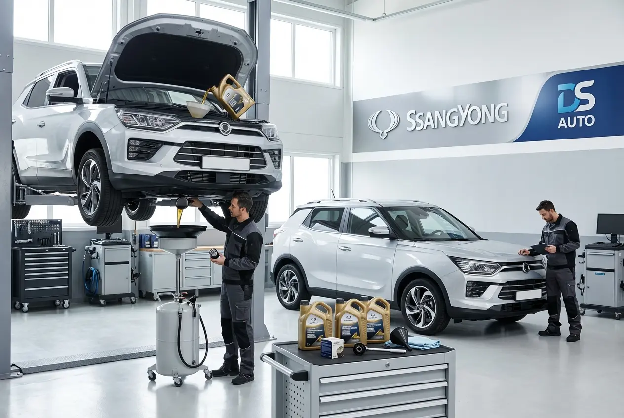 Замена масла в двигателе SsangYong в автосервисе в Жуковском
