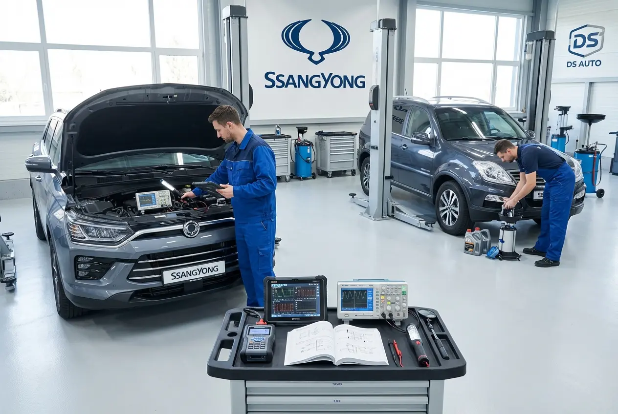 Проверка ДВС SsangYong в автосервисе DS Auto в Жуковском
